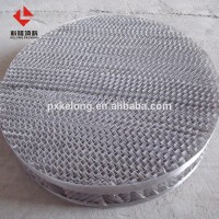 Metal wire gauze corrugated packing as tower structured packings